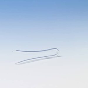 Sound tube, pre-bent, 1.5 x 2.5 mm S transparent