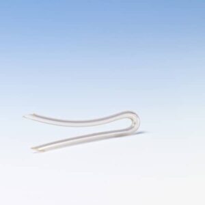 Sound tube, pre-bent 1.5 x 2.5 mm S skin-coloured