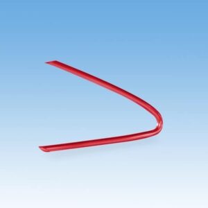 Sound tube, pre-bent, 2 x 3.1 mm M red