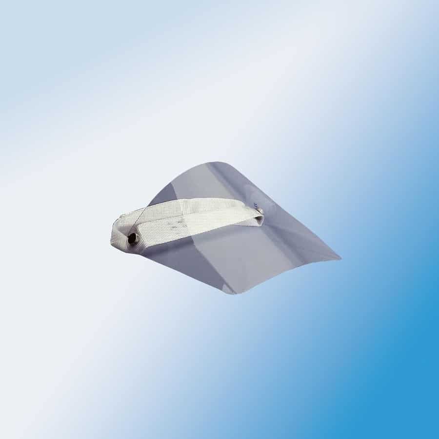 Protective visor with individually adjustable band